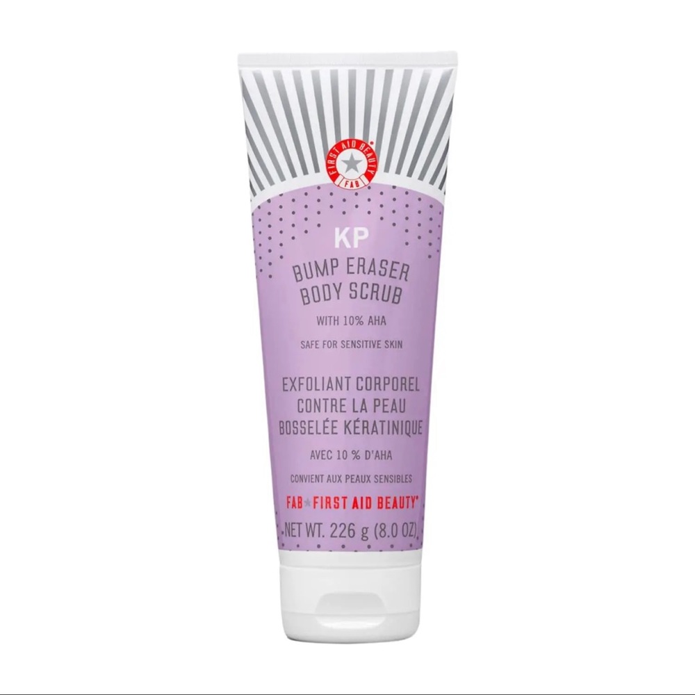 First Aid Beauty KP Bump Eraser Body Scrub Exfoliant Keratosis Pilaris 10% AHA